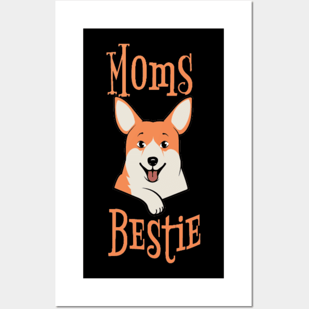 Mums Bestie Wall Art by RetStuff